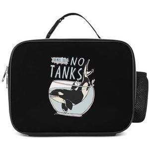Seaworld Shark geïsoleerde lunchbox grappige koeltas afneembare herbruikbare draagbare tas voor kantoor picknick wandelen strand
