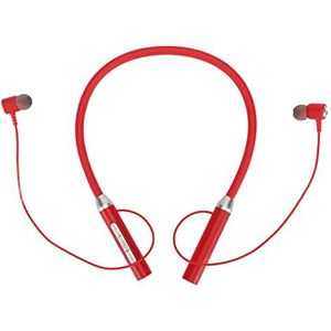 Draadloze Bluetooth-hoofdtelefoon met Nekband, Sport-magnetische Nekband-headset IPX5 Waterdichte Stereo-nekband-oordopjes met 8 Uur Speeltijd (rood)