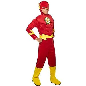 Rubie's Officiële DC Superheld The Flash Deluxe Kinderkostuum, kindmaat klein, leeftijd 3-4 jaar