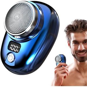 Reisscheerapparaat voor heren - draagbaar scheerapparaat voor heren met batterijniveau-indicator, scheerapparaat voor gezichtsscheren, cadeau voor heren, geschikt voor thuis, auto, reizen Bseid
