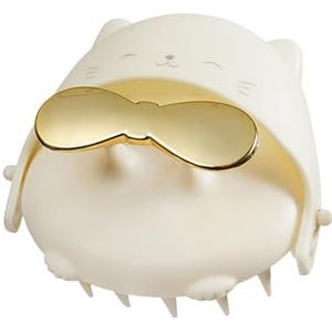 Youding Hoofdhuidmassager, haarreiniger, hoofdhuidmassager met draagbare shampooborstel, cartoon hoofdhuidreiniger, haarborstel