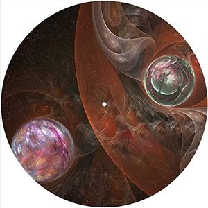 Slipmats Slipmat vilt voor elke 12"" LP DJ vinyl draaitafel platenspeler aangepaste afbeelding - Space Art 3