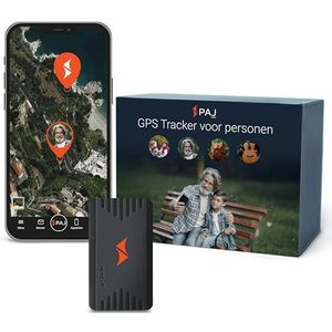 PAJ PEOPLE Finder 4G - Mini GPS Tracker voor kinderen en senioren - tot 5 dagen batterijduur - klein traceerapparaat met live-tracking, geschikt voor dementie, alarmmeldingen