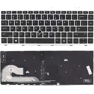 Laptoptoetsenbord voor HP EliteBook 745 G5 840 846 G6 met achtergrondverlichting/met muisjoystick