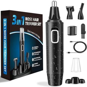 Neushaartrimmer - USB-Oplaadbaar - 3-in-1 Set - Professioneel - Voor Mannen en Vrouwen