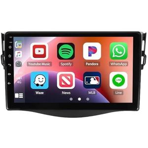 Android autoradio voor Toyota RAV4 2007-2012, 9 inch touchscreen autoradio Autoaccessoires met GPS Bluetooth FM RDS HiFi WiFi(F1 1+32G)