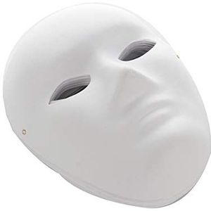 JYCRA DIY wit masker, 12 stuks overschilderbaar papieren masker maskerade masker effen masker cosplay masker voor Halloween Mardi Gras Party (6 mannen + 6 vrouwen)