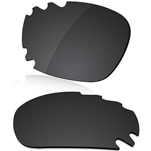 LenzReborn Gepolariseerde lensvervanging voor Oakley Jawbone geventileerde zonnebril - Meer opties, Donkerzwart - gepolariseerd, Eén Maat