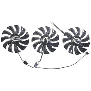 87MM RTX2080 2080Ti grafische kaart koelventilator GA92S2U DC12V 0.46A 4PIN voor ZOTAC voor GeForce voor RTX 2080 Ti AMP Edition ventilator(3PCS Set)