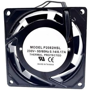 LMNCBVYA 230V Cabinet Cooling Fan P2082HSL - 8CM Silent Double Ball Chassis Fan for Efficient Cooling