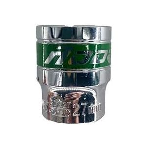 Autoreparatiegereedschap 1/2 inch groene riemdop, elektrische sleutel met pruimenbloesemmotief, enkele dop(27mm)