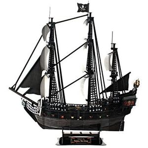 For:Modelschip 3D Legpuzzel Zwarte Parel Piratenschip Model Doe-het-zelf Handleiding Beste Cadeaus Voor Vrienden En Familie