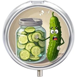 Leuke Kimchi Pillendoos Ronde Draagbare Pil Organizer Waterdichte Dagelijkse Vitamine Houder Dozen Creatieve 3 Compartiment Geneeskunde Pil Case voor Portemonnee Of Pocket