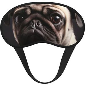 Mopshond slaapmasker voor zijslaper, lichtblokkerende nachtmaskers voor slapen oogmasker voor vrouwen mannen oogbedekking zachte comfortabele oogschaduw voor reizen, dutje