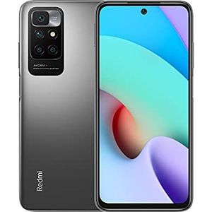 Xiaomi Redmi 10 Smartphone, 4 GB RAM, 64 GB ROM telefoon, 6,5 inch FHD+ DotDisplay Pantal, zilver/bruin, 4+64G