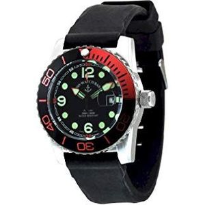 Zeno Watch Basel herenhorloge analoog automatisch met siliconen armband 6349-3-a1-5