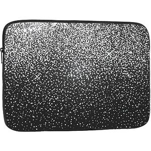 Glanzend zilver glitter print Laptop Case Waterdichte Schokbestendige Computer Sleeve cover Laptop Protector Voor Reizen Werk 13 inch