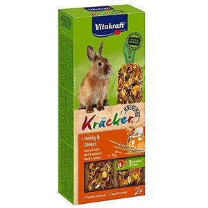 Vitakraft honing/spelt-kracker dwergkonijn 2in1
