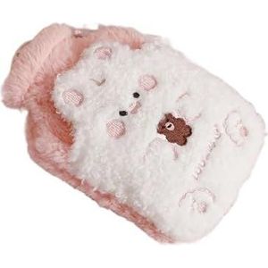 Warmwaterkruik 2 stuks grote warmwaterzak voor menstruatiepijn, gevulde menstruatie, koliekverwarming, pluche handwarmers, fles met warm water (500 ml 01)