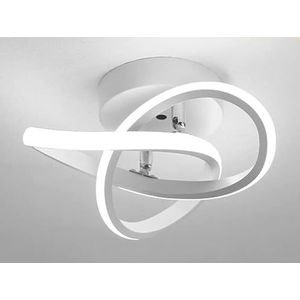 TONFON Moderne inbouw plafondlamp ringen creatief ontwerp plafondlamp acryl LED plafondlamp for hal balkon entree foyer trappenhuis gangpad zolder restaurant hanglamp(Color:White,Size:White light)