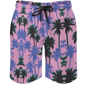 SANYJRV Hawaii sneldrogende zwembroek voor heren (mesh voering), strand tropische casual shorts, Kleur 4, M