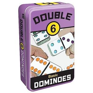 Dubbel 6 Dominoes Tin