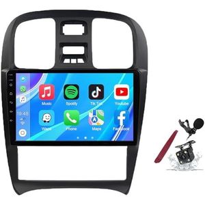 Android 14 Autoradio Stereo voor H-yundai Sonata (2003-2009) 9 ""Touchscreen Multimedia Speler met Draadloze Carplay GPS Navigatie FM RDS Bluetooth 5G-WiFi SWC DSP,M100s