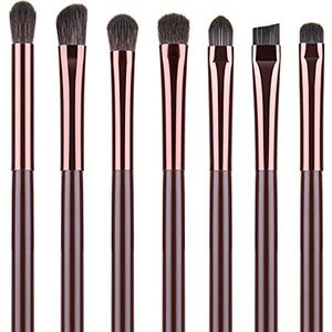 7 Stks Goedkope Premium Basic Eye Make-up Borstel Sets, Aanbevolen door Make-up Artist. Oogschaduw, Concealer, Wenkbrauw, Contouring, Foundation Blending Brush (Sweet).