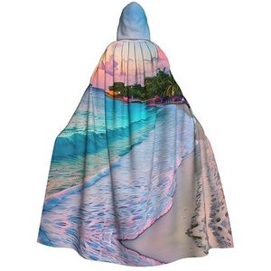 SSIMOO Jamaica Beach Unisex mantel-boeiende vampiercape voor Halloween - een must-have feestkleding voor mannen en vrouwen