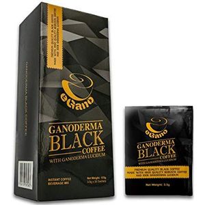 eGano Premium Quality Instant Ganoderma Black Coffee with Ganoderma Lucidum (30 Sachets x 3.5g/Box)