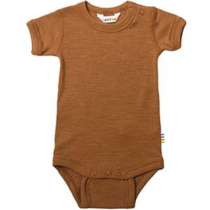 Joha Rompertje voor babymeisjes, met korte mouwen, merino-wol/zijde, donker koper, 50 cm