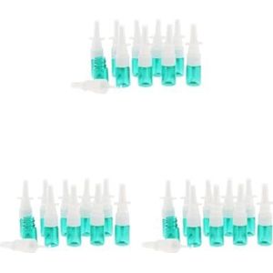 3 Set van 10x 5ML Plastic Neusspray Fles Pomp Cleanser voor het Doseren Wassen Parfum Groen