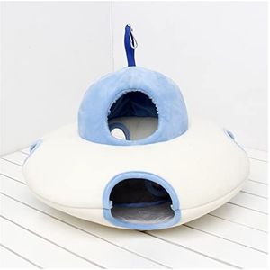 Hamsteraccessoires speelgoed kooi voor hamster knaagdier rat cavia's fretten slaapbed hangmat voor ratten kleine huisdieren benodigdheden vogelkijken tuin vogelkooien (kleur: blauw, maat: S)