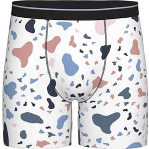 GRatka Boxer slips, heren onderbroek boxer shorts been boxer slips grappig nieuwigheid ondergoed, grote gekleurde stippen op witte achtergrond, zoals afgebeeld, XL