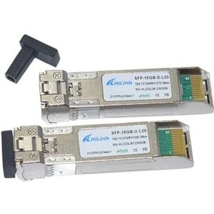 WDM GBIC 10G enkele vezel, 1270 nm/1330 nm, 5 km/10 km/20 km SFP+ LC(5 paar 20 km)
