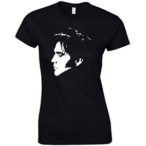 Elvis 60s 70s Rock Music T-shirt voor dames, Zwart, XXL