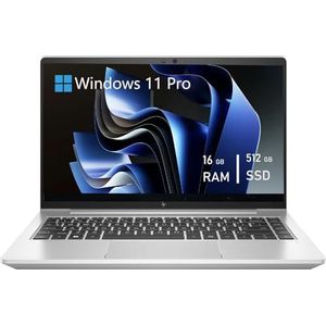 HP EliteBook 645 G9 Business Notebook, 14 inch FHD (1920 x 1080), AMD Ryzen 5 Pro 5675U, 16 GB RAM, 512 GB SSD, QWERTY Toetsenbord, Windows 11 Pro