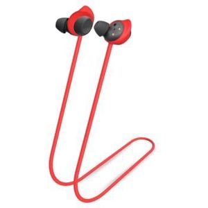 Anti-verloren riem voor Galaxy Buds oordopjes, sport zachte siliconen lanyard accessoires draadloze bluetooth oordopjes nek touw (rood)