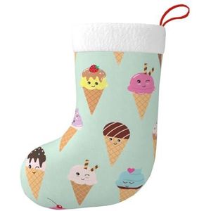 Aubnva IJskegels Print Kerst Kous 17.7 inch Feestelijke Decor Voor Xmas Familie Bijeenkomsten Party Gunsten