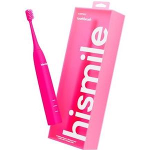 HISMILE Elektrische tandenborstel, 3 poetsmodi, slimme timer, oplaadbare, zacht taps toelopende haren, modusgeheugen (helder roze)