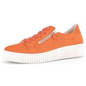 Gabor Low-Top sneakers voor dames, lage schoenen voor dames, Pumpkin 33, 35.5 EU
