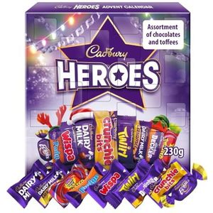 Cadbury Heroes Adventskalender, kerstchocolade, 230 g