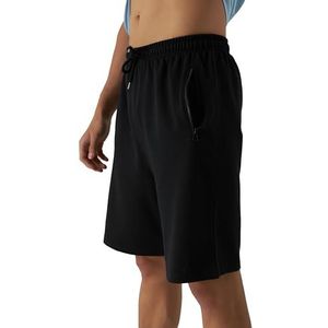 Smith & Solo korte broek heren - shorts heren, shorts men, sportbroek heren, korte broek heren met zakken, bermuda heren 7316-Zwart M