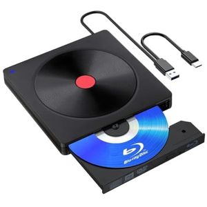 Externe schijf, draagbare speler en cd-/dvd-brander – USB 3.0 Type-C dvd-/cd-lezer, lichtgewicht for laptop-pc