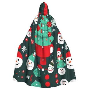 Kerstboom En Sneeuwpop Party Decoratie Cape, Vampier Mantel, Voor Vakantie Evenementen En Halloween Serie