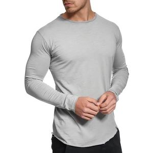Indicode - Willbur - Longsleeve Shirt - Lt grey - Katoen
