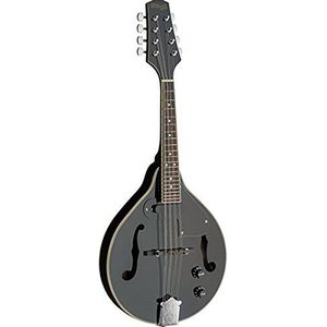 Stagg M50 E BLK elektro-akoestische bluegrass mandoline met de NATO top, zwart