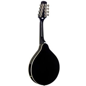 Stagg M50 E BLK elektro-akoestische bluegrass mandoline met de NATO top, zwart