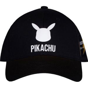 Difuzed Pokemon Pikachu Silhouette Baseball Cap Size One Size, Zwart, Eén maat