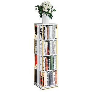 4/5-laags roterende boekenplank, 360 graden display roterende boekenplank, kinderen en volwassenen roterende boekenkast, metalen beugel met stop (Size : 40x40x141cm)